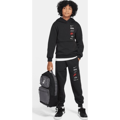 Nike Džemperis Paaugliams K Nsw Club Flc Hdy Mlogo Black HQ0970 010