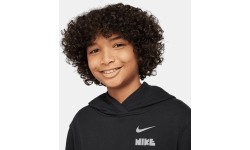 Nike Džemperis Paaugliams K Nsw Club Flc Hdy Mlogo Black HQ0970 010