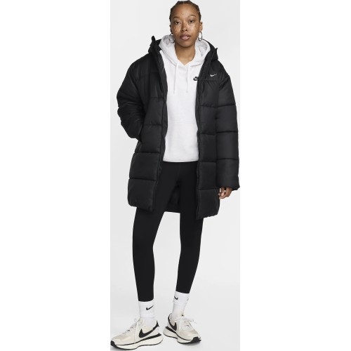 Kurtka damska Nike W NSW TF SNFL NK Classic Parka, czarna, FZ5903 010