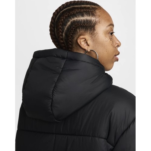 Kurtka damska Nike W NSW TF SNFL NK Classic Parka, czarna, FZ5903 010
