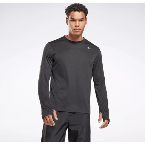 Reebok Marškinėliai Vyrams Train Ls Tech Tee Black 100065576