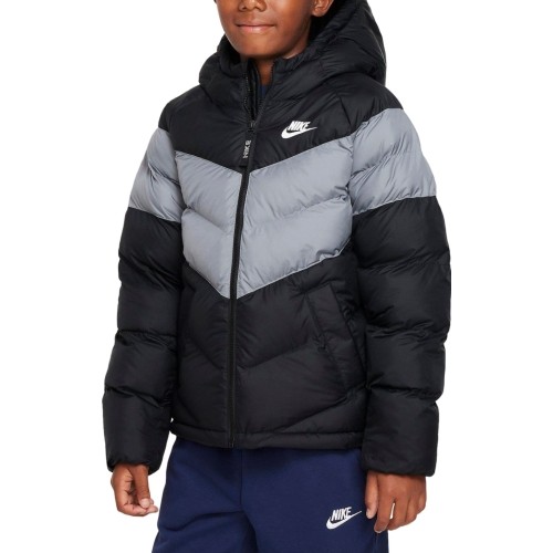 Kurtka młodzieżowa Nike NSW Syn FL Hd Jckt, czarno-szara FN7730 013