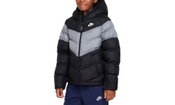 Kurtka młodzieżowa Nike NSW Syn FL Hd Jckt, czarno-szara FN7730 013