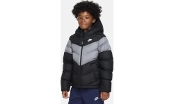 Kurtka młodzieżowa Nike NSW Syn FL Hd Jckt, czarno-szara FN7730 013