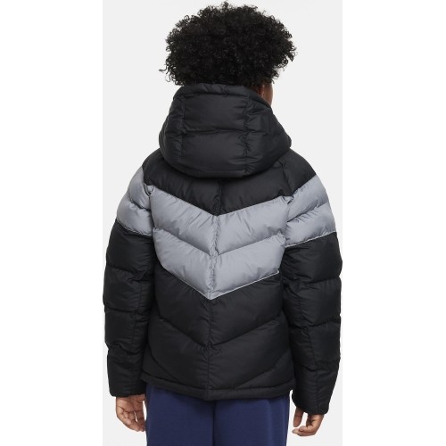Kurtka młodzieżowa Nike NSW Syn FL Hd Jckt, czarno-szara FN7730 013