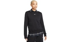 Nike Džemperis Moterims W Nsw Phnx Fleece Os Crew Black DQ5751 010