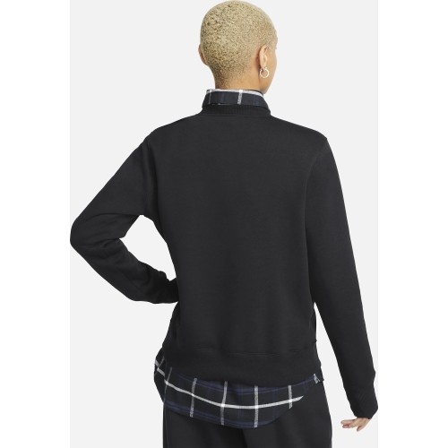 Nike Džemperis Moterims W Nsw Phnx Fleece Os Crew Black DQ5751 010