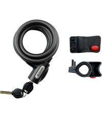 Zamek BONIN // zamek kablowy, z kluczem i wspornikiem, 12 x 1500 mm
