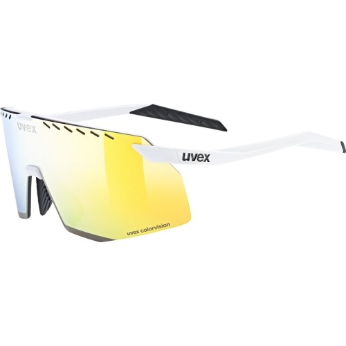Okulary Uvex Pace Stage CV, white matt / mirror gold