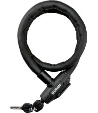 Zamek BONIN // zamek kablowy, z kluczem i wspornikiem, 18 x 1000 mm