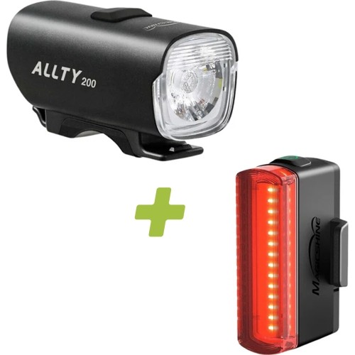 Zestaw lampek rowerowych Magicshine Allty 200 + SeeMee 20 V2.0