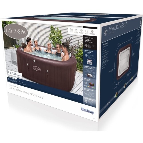 Lay-Z-Spa Maldives SMART HydroJet PRO Jacuzzi BESTWAY