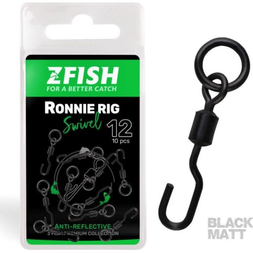 Krętlik ZFISH Ronnie Rig Swivel Matt rozmiar 12
