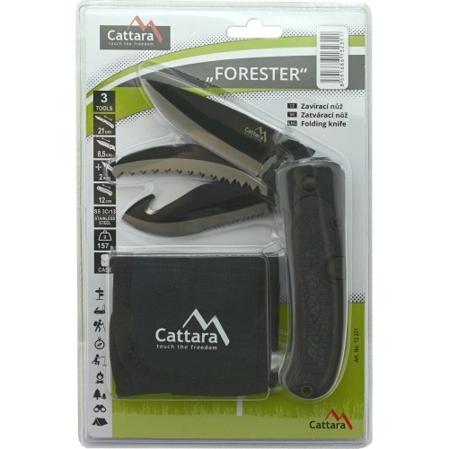 Nóż składany FORESTER 3in1, 21 cm