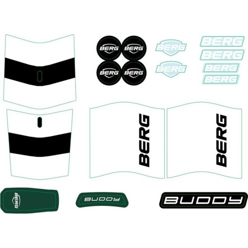 Zestaw naklejek Buddy 2.0, Retro Green