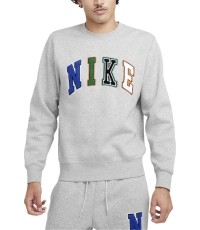 Bluza męska Nike Club Bb Crew Letters, szara FZ0879 063
