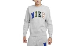 Bluza męska Nike Club Bb Crew Letters, szara FZ0879 063