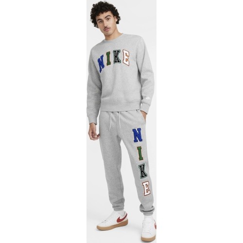 Bluza męska Nike Club Bb Crew Letters, szara FZ0879 063