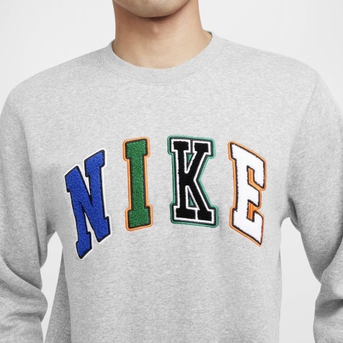 Bluza męska Nike Club Bb Crew Letters, szara FZ0879 063