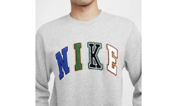 Bluza męska Nike Club Bb Crew Letters, szara FZ0879 063
