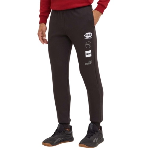 Spodnie dresowe męskie Puma Power Fl czarne 681742 01