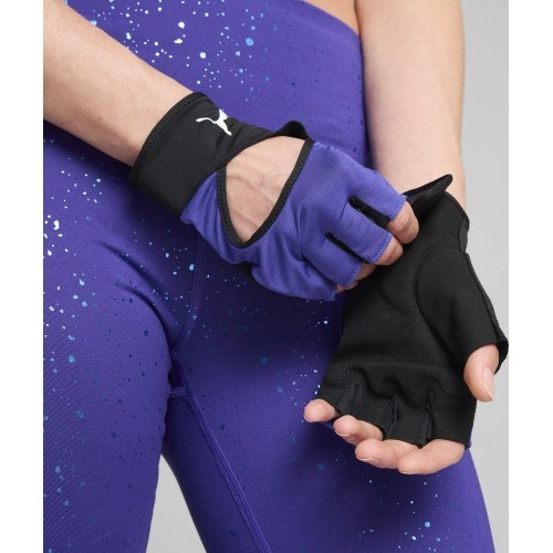 Rękawiczki treningowe Puma TR Ess Cut Fingered Purple Black 041465 03