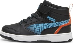 Buty dziecięce Puma Rebound V6 Mid Jr Black Blue White 397946 02