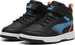 Buty dziecięce Puma Rebound V6 Mid Jr Black Blue White 397946 02