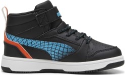 Buty dziecięce Puma Rebound V6 Mid Jr Black Blue White 397946 02