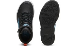 Buty dziecięce Puma Rebound V6 Mid Jr Black Blue White 397946 02