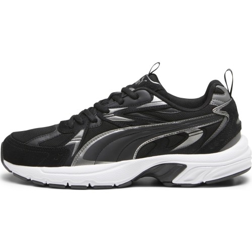 Buty męskie Puma Milenio Tech Suede Black White Silver 393489 01