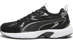 Buty męskie Puma Milenio Tech Suede Black White Silver 393489 01