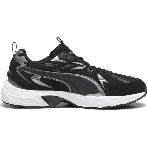 Buty męskie Puma Milenio Tech Suede Black White Silver 393489 01