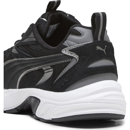 Buty męskie Puma Milenio Tech Suede Black White Silver 393489 01