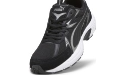 Buty męskie Puma Milenio Tech Suede Black White Silver 393489 01