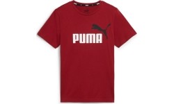 Koszulka młodzieżowa Puma Ess+ 2 Col Logo Tee Bordeaux 586985 14
