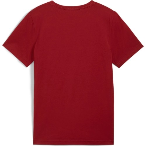 Koszulka młodzieżowa Puma Ess+ 2 Col Logo Tee Bordeaux 586985 14
