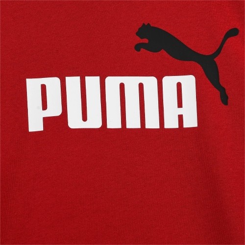 Koszulka młodzieżowa Puma Ess+ 2 Col Logo Tee Bordeaux 586985 14