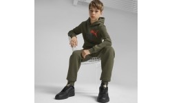 Spodnie młodzieżowe Puma Ess + 2 Col Logo Pants Fl khaki 586988 77