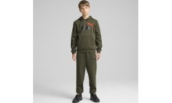 Spodnie młodzieżowe Puma Ess + 2 Col Logo Pants Fl khaki 586988 77