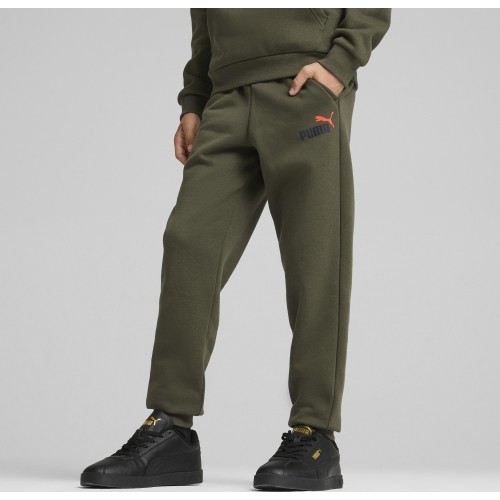 Spodnie młodzieżowe Puma Ess + 2 Col Logo Pants Fl khaki 586988 77