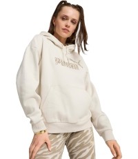 Puma Džemperis Moterims Ess+ Animal Hoodie Fl White 681492 87
