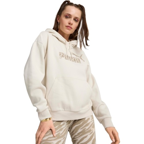 Bluza damska Puma Ess+ Animal Hoodie Fl White 681492 87