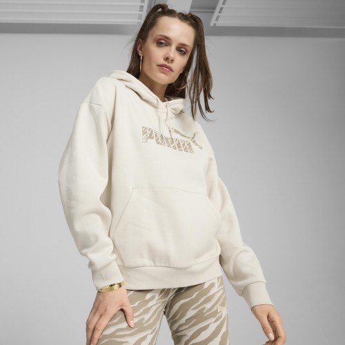 Bluza damska Puma Ess+ Animal Hoodie Fl White 681492 87