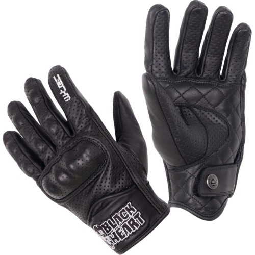 Skórzane rękawice motocyklowe W-TEC Black Heart Rookah - Czarny