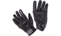 Skórzane rękawice motocyklowe W-TEC Black Heart Rookah - Czarny