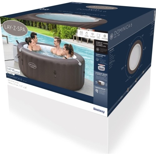 Lay-Z-Spa Dominica SMART HydroJet Jacuzzi BESTWAY