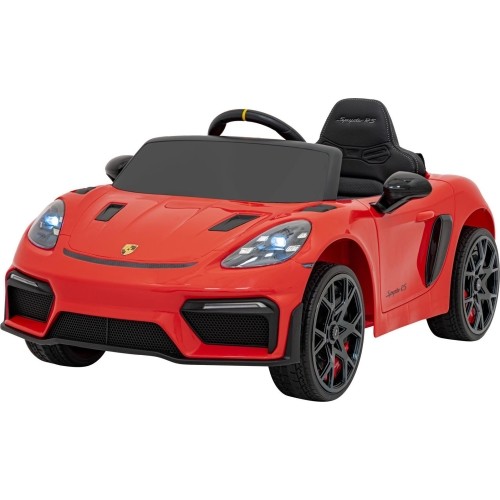 Pojazd elektryczny Porsche Spyder RS 718 czerwony MP4