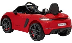 Pojazd Porsche 718 z czerwonym lakierem