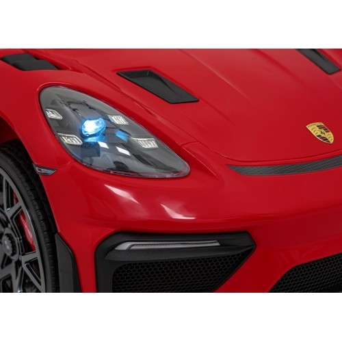 Pojazd Porsche 718 z czerwonym lakierem
